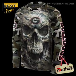 personalized georgia bulldogs camo skull hoodie 4 xQ87e