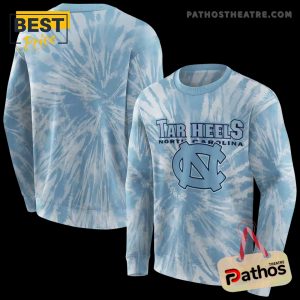 north carolina tar heels tie dye pattern light blue hoodie 5 NqzLy