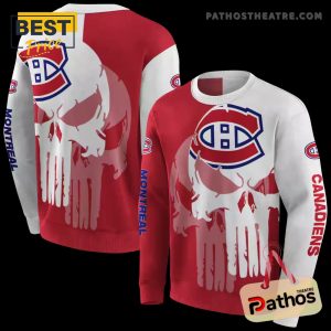 montreal canadiens graphic punisher red white hoodie 5 xkTKn