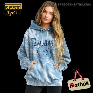 north carolina tar heels tie dye pattern light blue hoodie 2 Zlrxd