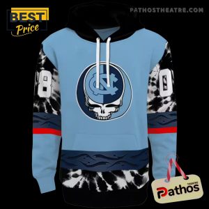 custom north carolina tar heels grateful vibes light blue hoodie 3 2WD7G