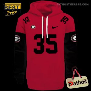 personalized georgia bulldogs minimal design red hoodie 3 SSPvP