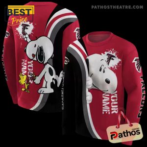 personalized atlanta falcons peeking snoopy red hoodie 5 qqHVt