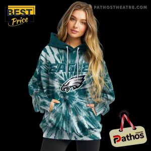 philadelphia eagles tie dye pattern green hoodie 2 3JeiQ