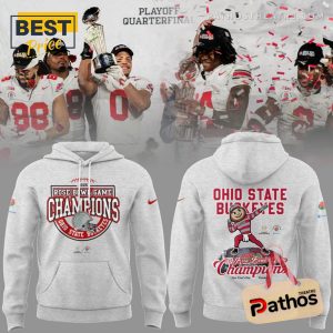 Ohio State Buckeyes Rose Bowl Champions Grey Hoodie