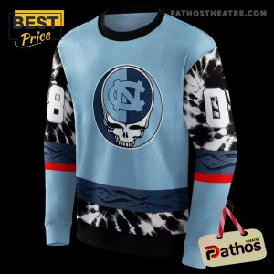 custom north carolina tar heels grateful vibes light blue hoodie 4 MmdRg