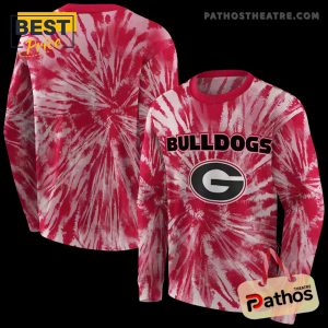 georgia bulldogs tie dye pattern red hoodie 5 mebVh