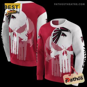 atlanta falcons graphic punisher red white hoodie 5 gzv2b