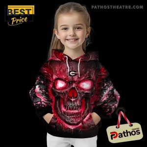 georgia bulldogs demonic skull red black hoodie 6 h8UrK