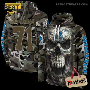 Custom Dallas Mavericks Camo Skull Hoodie