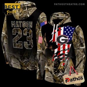 Personalized Georgia Bulldogs Tree Camo Hoodie