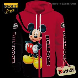 georgia bulldogs mickey mouse red black hoodie 3 pR0ev