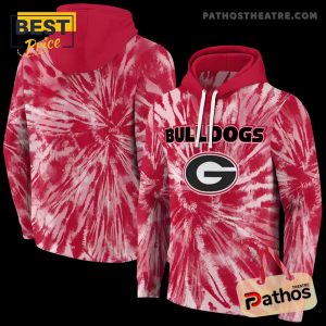 georgia bulldogs tie dye pattern red hoodie 1 jyVg0