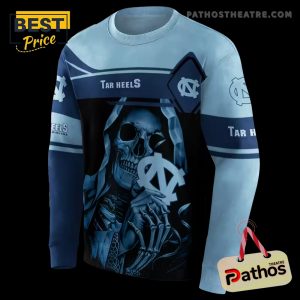 personalized north carolina tar heels grim reaper light blue black hoodie 5 ORrrc