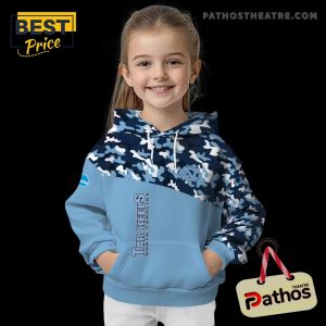 personalized north carolina tar heels camo pattern light blue hoodie 6 TkvfH