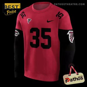 customized atlanta falcons minimal design red hoodie 4 25cPC