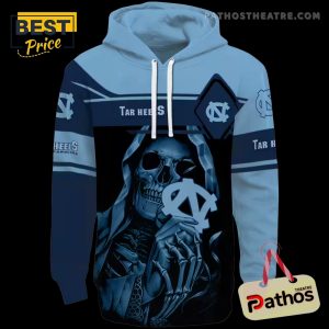 personalized north carolina tar heels grim reaper light blue black hoodie 3 w8vBO