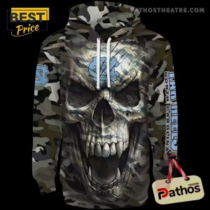 customized north carolina tar heels camo skull hoodie 3 kgsIc