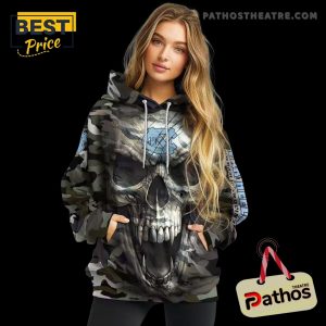 customized north carolina tar heels camo skull hoodie 2 cZXW2