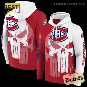 montreal canadiens graphic punisher red white hoodie 2 Ds9Ln