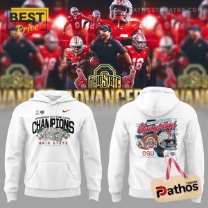 Ohio State Football 2025 Bowl Champions White Hoodie And Pants