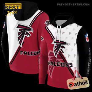 Atlanta Falcons Diagonal Stripe Red White Hoodie