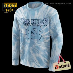 north carolina tar heels tie dye pattern light blue hoodie 4 bVr27