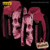 Arizona Cardinals Skull Motif Red Black Hoodie