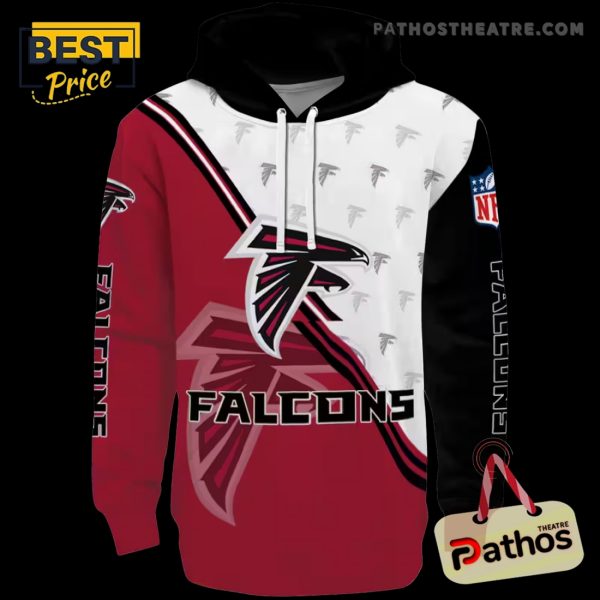 Atlanta Falcons Diagonal Stripe Red White Hoodie