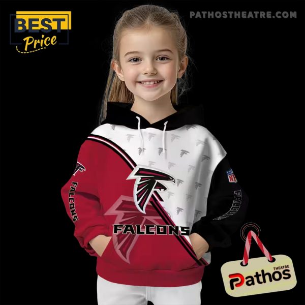 Atlanta Falcons Diagonal Stripe Red White Hoodie