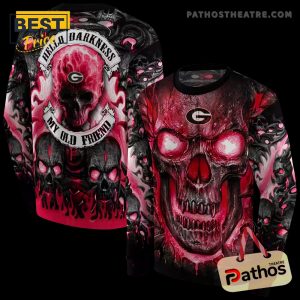 georgia bulldogs demonic skull red black hoodie 5 Nv8MU