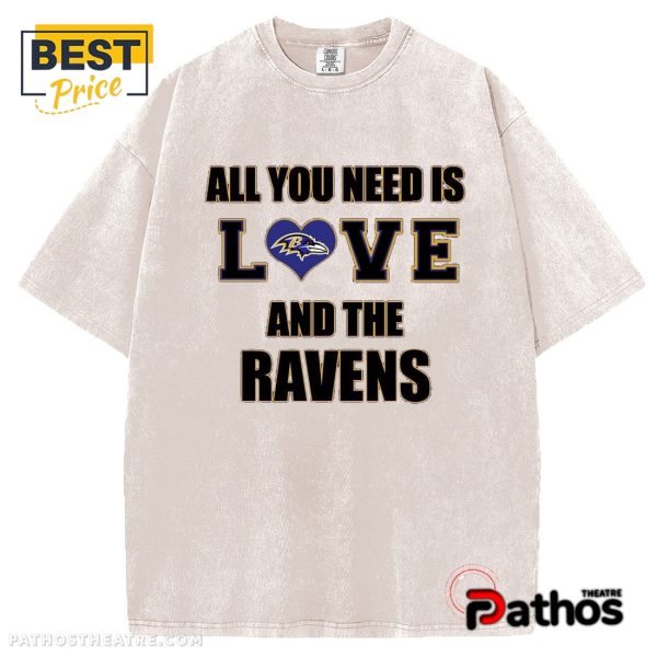 Baltimore Ravens All You Need Is Love T-Shirt