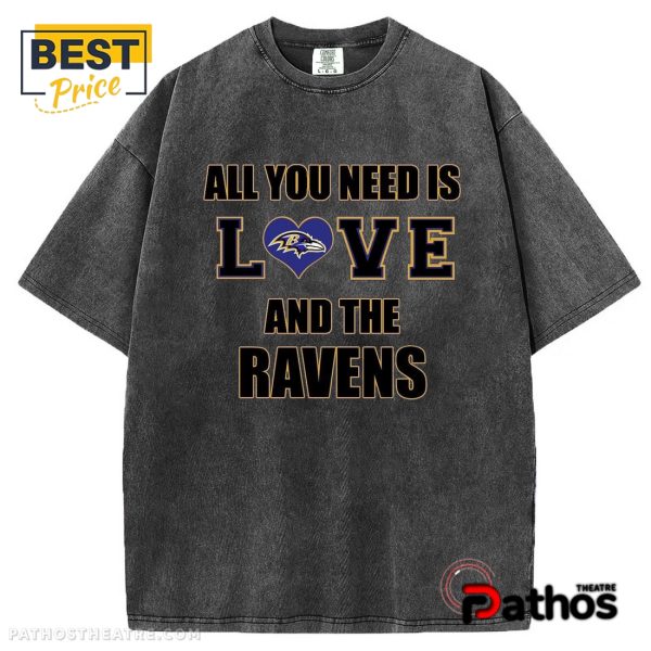 Baltimore Ravens All You Need Is Love T-Shirt