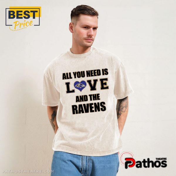 Baltimore Ravens All You Need Is Love T-Shirt