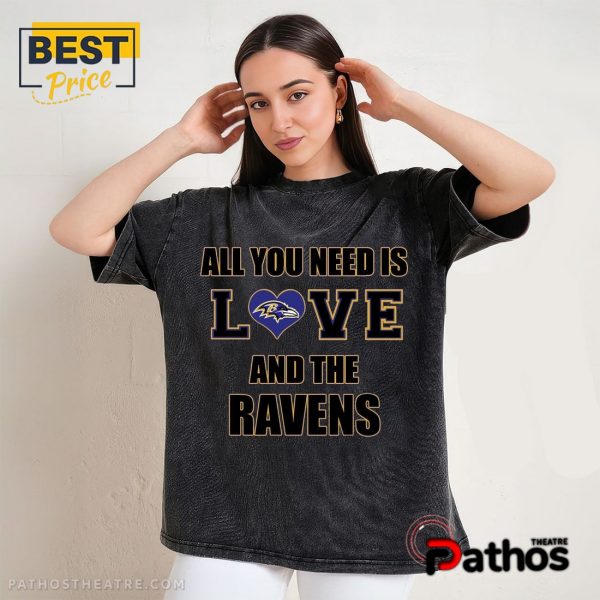 Baltimore Ravens All You Need Is Love T-Shirt