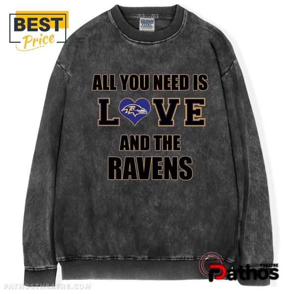 Baltimore Ravens All You Need Is Love T-Shirt