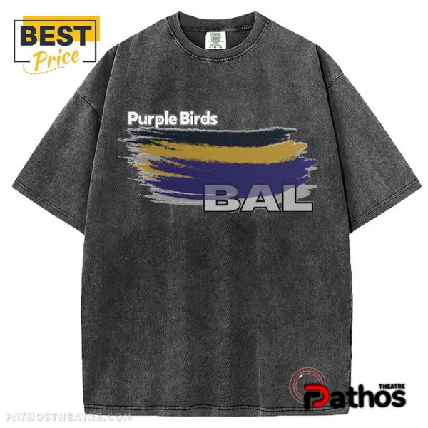 Baltimore Ravens Purple Birds Football T-Shirt