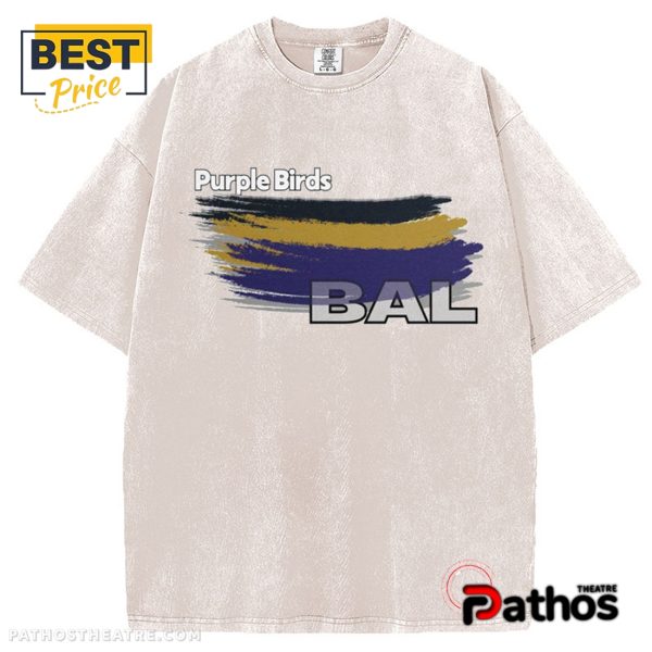 Baltimore Ravens Purple Birds Football T-Shirt