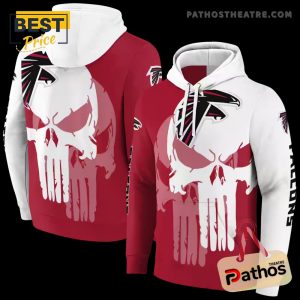 Atlanta Falcons Graphic Punisher Red White Hoodie