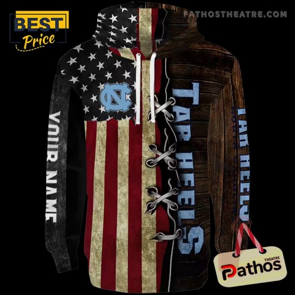 Custom North Carolina Tar Heels American Pride Hoodie