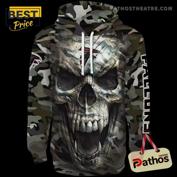 Customized Atlanta Falcons Camo Skull Hoodie