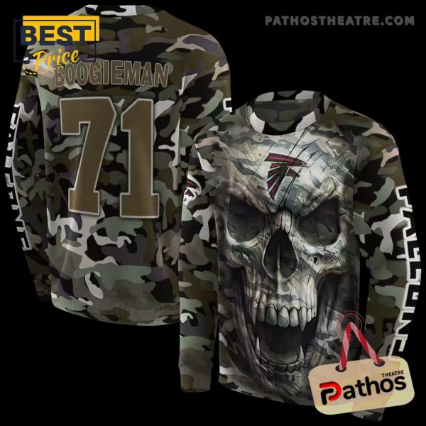 Customized Atlanta Falcons Camo Skull Hoodie