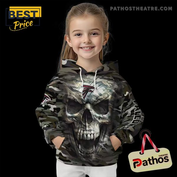 Customized Atlanta Falcons Camo Skull Hoodie