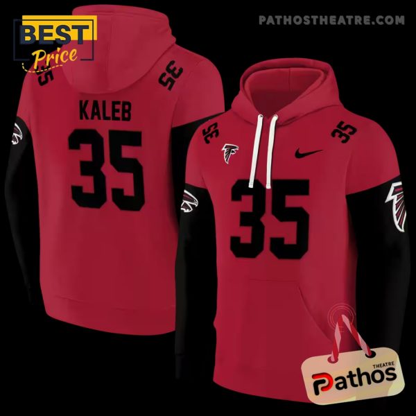 Customized Atlanta Falcons Minimal Design Red Hoodie