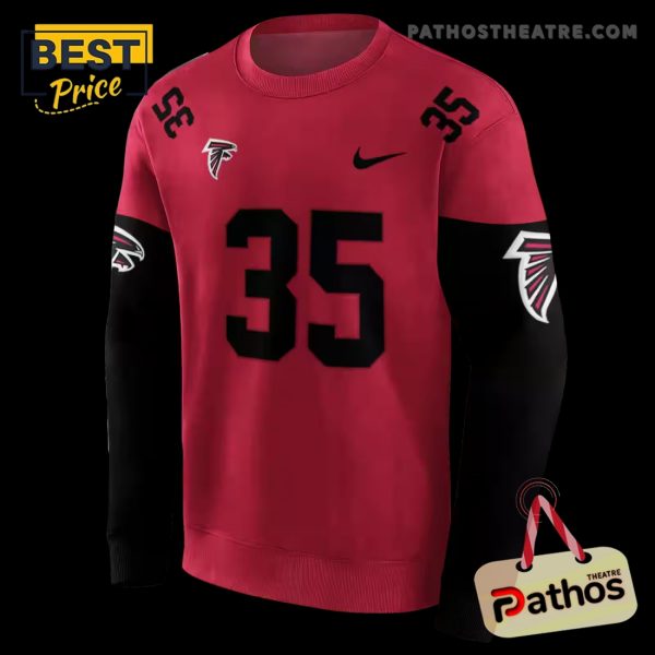 Customized Atlanta Falcons Minimal Design Red Hoodie