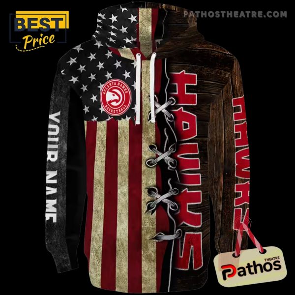 Customized Atlanta Hawks American Pride Hoodie