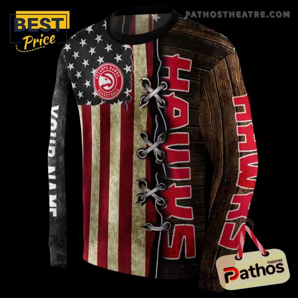 Customized Atlanta Hawks American Pride Hoodie