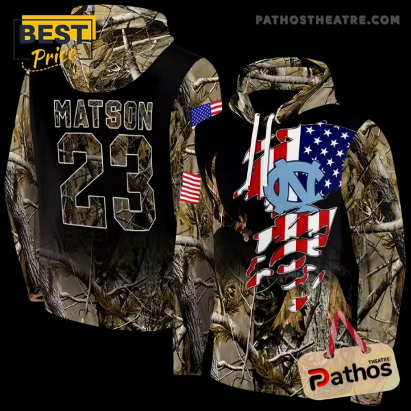 Customized North Carolina Tar Heels Tree Camo Hoodie