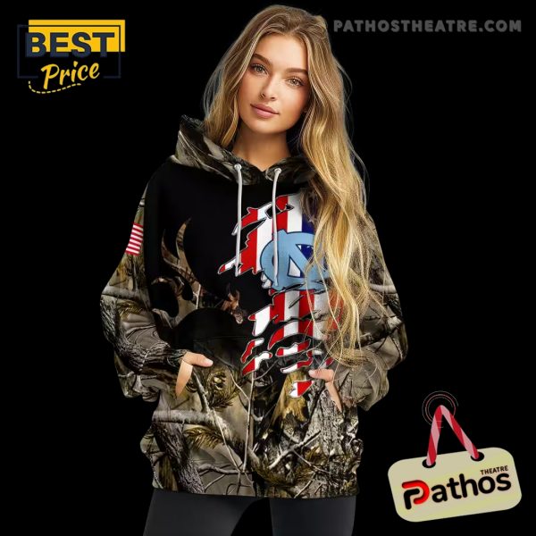 Customized North Carolina Tar Heels Tree Camo Hoodie