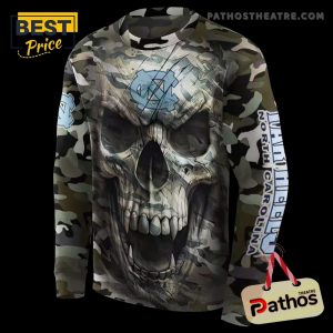 customized north carolina tar heels camo skull hoodie 4 E0MV2